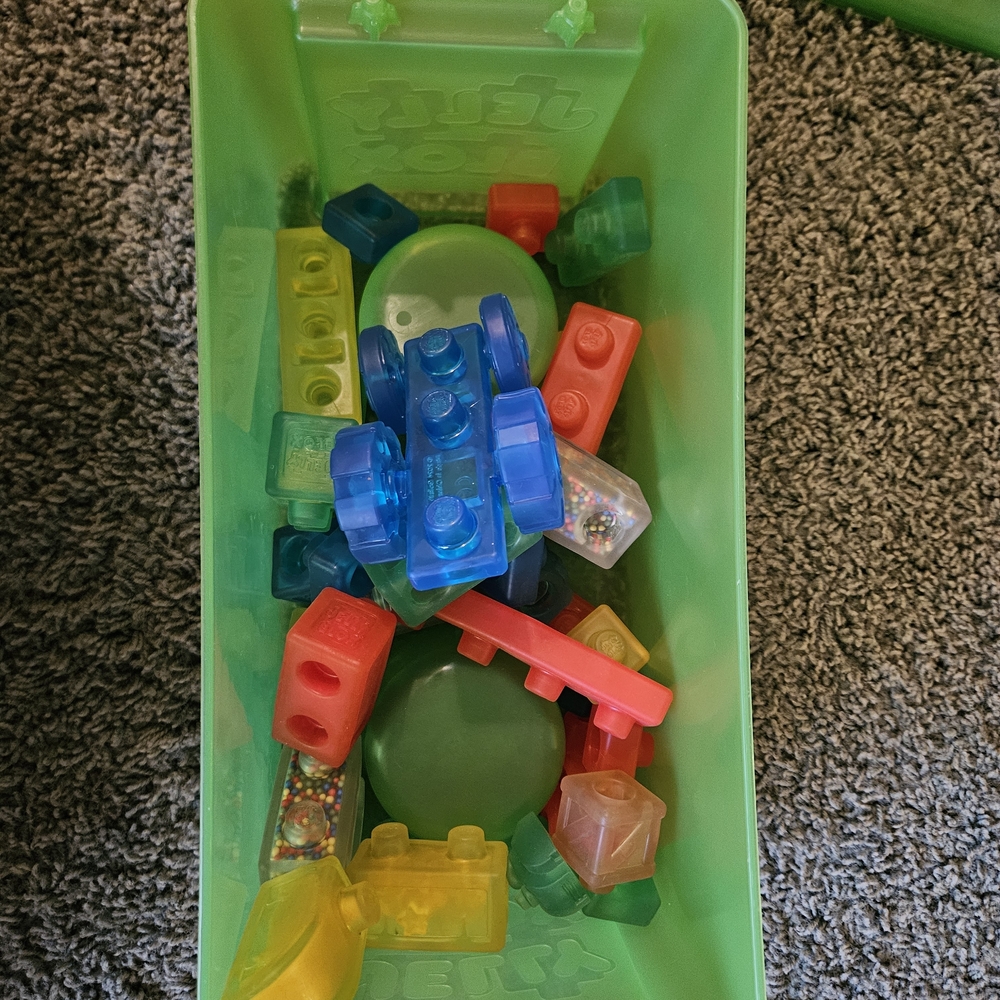 Vibrant Building Blocks Set with Storage